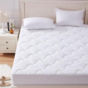 img 4 attached to Full Size Bed Mattress Cover with Deep Pocket - Up to 22 Inches