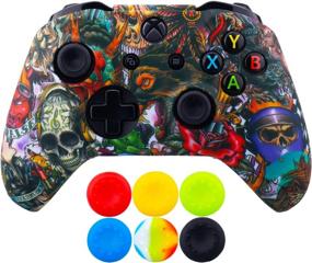 img 4 attached to 🎮 Enhance Your Gaming Experience with 9CDeer Xbox One/S/X Controller Monsters Protective Cover & Thumb Grips Set