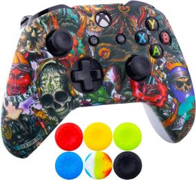 img 3 attached to 🎮 Enhance Your Gaming Experience with 9CDeer Xbox One/S/X Controller Monsters Protective Cover & Thumb Grips Set