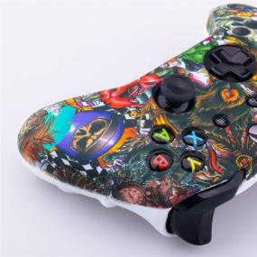 img 1 attached to 🎮 Enhance Your Gaming Experience with 9CDeer Xbox One/S/X Controller Monsters Protective Cover & Thumb Grips Set