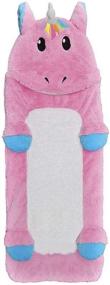 img 4 attached to 🦄 iscream Sweet Unicorn Faux Sherpa-Lined Plush Fleece Zippered Sleeping Bag - 73" x 25