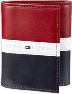 💼 tommy hilfiger sleek window trifold wallet logo