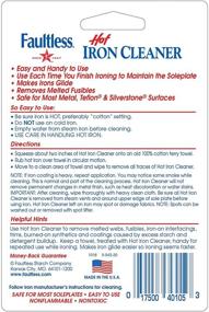 img 1 attached to 🔥 Non-Toxic Steam Iron Cleaner by FAULTLESS - Eliminates Melted Fabrics, Glue, Hard Water, Lime Deposits & Starch - 2 X 0.17 oz Tubes Blister Packs