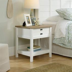 img 3 attached to 🛏️ Sauder Cottage Road Nightstand with Soft White Finish