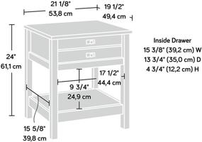 img 2 attached to 🛏️ Sauder Cottage Road Nightstand with Soft White Finish