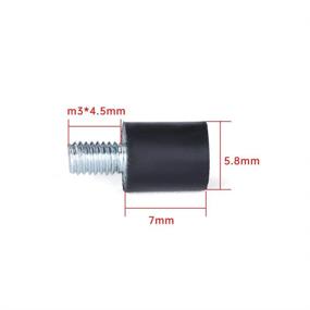 img 2 attached to 🔩 iFlight 12PCS M3X7+4.5 Anti-Vibration Fixed Screws Mounting Hardware Spacer Standoff RC Screws Kit with 12PCS M3 Nylon Hex Nut for Naze32 CC3D F3 F4 Flight Controller FPV Racer