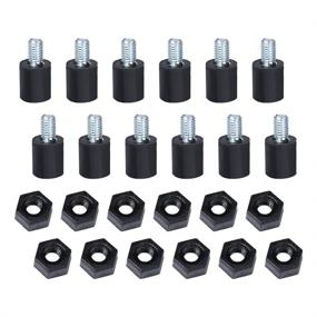 img 4 attached to 🔩 iFlight 12PCS M3X7+4.5 Anti-Vibration Fixed Screws Mounting Hardware Spacer Standoff RC Screws Kit with 12PCS M3 Nylon Hex Nut for Naze32 CC3D F3 F4 Flight Controller FPV Racer