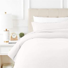 img 4 attached to 🛏️ Mayfair Linen 800 Thread Count White Queen/Full Duvet Cover Set: Luxurious 100% Long Staple Egyptian Cotton Quilt Cover, Silky Soft & Breathable with Hidden Zipper Closure