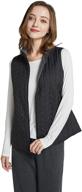 🧥 pacibe women's reversible cotton quilted vest with stand collar - lightweight autumn winter wear logo