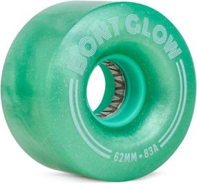 img 2 attached to 🌈 Bont Skates Glow LED Quad Roller Skate Wheels - 62x35mm 83A (Misty Teal) - Pack of 4: Illuminate Your Outdoor Skating Experience!