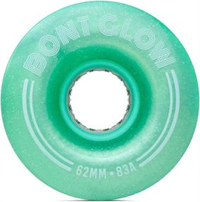 img 1 attached to 🌈 Bont Skates Glow LED Quad Roller Skate Wheels - 62x35mm 83A (Misty Teal) - Pack of 4: Illuminate Your Outdoor Skating Experience!