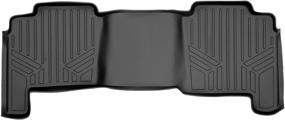 img 4 attached to MAXLINER 2nd Row Floor Mats Black for 2004-2008 Ford F-150 SuperCrew/Lincoln Mark LT - Enhanced Protection and Stylish Aesthetics