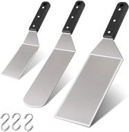 🍳 leonyo griddle spatula set of 6 - versatile stainless steel spatulas for cooking on flat tops, teppanyaki & bbq logo