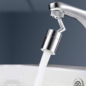 img 2 attached to 🚰 Waternymph 720-Degree Angle Rotate and Swivel Dual-Function Kitchen Sink Faucet Aerators, Water-Saving Tap Aerator Diffuser Faucet Sprayer - 55/64 Inch-27UNS Female Thread, Chrome Finish