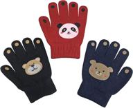 🧤 nice caps stretch gloves variety pack - essential boys' cold weather accessories logo