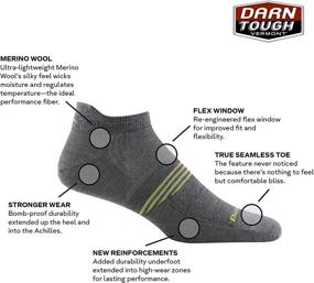 img 2 attached to Darn Tough Men's Element No 🧦 Show Tab Light Sock: Comfort meets Performance