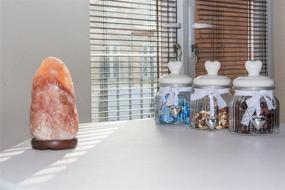 img 2 attached to 🌸 Enhance Your Space with the WhiteSwade Pink Crystal Himalayan Salt Lamp: UL Certified Dimmer Switch, Wood Base, and 15W Bulb Included. 6 ft Cord, Rock Crystal Hand Crafted – Perfect Gift for Feng Shui Enthusiasts!