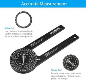 img 1 attached to ACETOP Protractor Construction Транспортиры Деревообработка