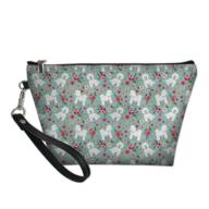 🌸 instantarts bichon flower zipper travel bag logo