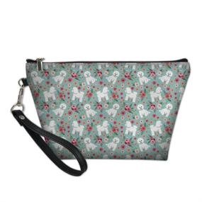 img 4 attached to 🌸 Instantarts Bichon Flower Zipper Travel Bag