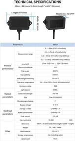 img 1 attached to 🔍 TF02-i Lidar Sensor: 40m Medium-Range Distance Ranging Finder Module for Drone/Robot Obstacle Avoidance - Compatible with Pixhawk, Arduino, and Raspberry Pi (RS485 Version)