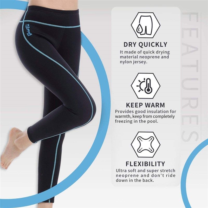 CtriLady Women's Wetsuit Pants 2mm Neoprene Snorkeling Leggings