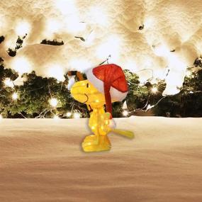 img 1 attached to 🎄 ProductWorks 86259 Hockey Holiday Display: 18" Peanuts 3D LED Woodstock - Festive and Fun Christmas Decor