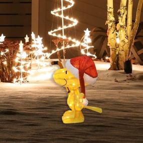 img 2 attached to 🎄 ProductWorks 86259 Hockey Holiday Display: 18" Peanuts 3D LED Woodstock - Festive and Fun Christmas Decor