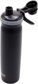 img 4 attached to 💦 BUILT 24 oz Prospect Double Wall Stainless Steel Bottle - Black 5233283: Superior Quality for All-Day Hydration