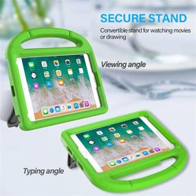 img 2 attached to 📱 Durable Lightweight Shockproof iPad Mini Case for Kids - VICVOL 7.9-inch Protective Cover with Screen Protector, Green - 5th/4th/3rd/2nd/1st Generation