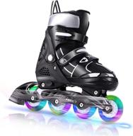 🎁 weskate adjustable inline skates with light-up wheels - perfect christmas gift for kids, children, and toddlers logo