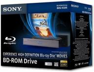 💿 sony bdu-x10s blu-ray 2x bd-rom/8x dvd-rom sata drive with software - black logo