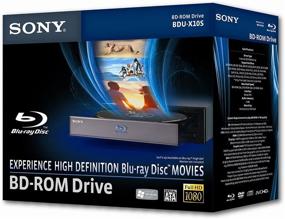 img 1 attached to 💿 Sony BDU-X10S Blu-ray 2X BD-ROM/8x DVD-ROM SATA привод с программным обеспечением - черный