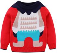 🎅 mud kingdom reindeer boys' christmas sweater - stylish clothing for sweaters logo