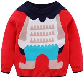 img 4 attached to 🎅 Mud Kingdom Reindeer Boys' Christmas Sweater - Stylish Clothing for Sweaters