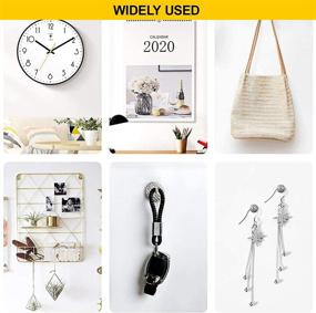 img 2 attached to 🖼️ 30pcs Assorted One Step Hangers - GOHIKING Picture Hanging Hooks Support 20lb for Picture Frame, Clock, Mirror, Jewelry, Keys