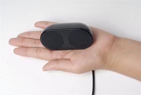 img 3 attached to 💻 HONKYOB USB Mini Speaker: Powerful Stereo Multimedia Speaker for Notebook Laptop PC (Black)