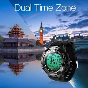 img 1 attached to 🌊 TEKMAGIC 10 ATM Digital Submersible Diving Watch: Ultimate Water-resistant Swimming Sport Wristwatch with Luminous LCD Screen, Stopwatch, and Alarm Function