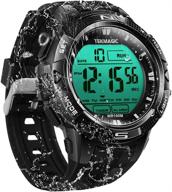 🌊 tekmagic 10 atm digital submersible diving watch: ultimate water-resistant swimming sport wristwatch with luminous lcd screen, stopwatch, and alarm function логотип