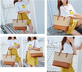 img 1 attached to 👜 Yoofashion Summer Shoulder Handbag for Women - Fashionable Tote with Wallets