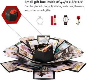 img 1 attached to Vienrose Explosion Gift Box Set: Celebrate Special Moments 🎁 with a DIY Photo Album Box for Birthdays, Anniversaries, and Weddings