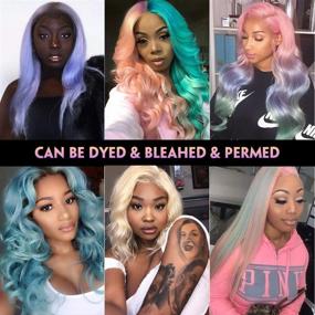 img 1 attached to Premium 613 Lace Front Pre Plucked Blonde Wig – Natural Hairline, Glueless, Transparent Lace, Dyable Peruvian Hair for Women | 150 Density, 14 inch, 13x1 T Part Lace Body Wave Design