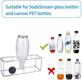 img 3 attached to ➡️ Stainless Steel Bottle Stand for SodaStream Terra/Fizzi/Jet Bottles - KXOYJAD Bottle Drying Rack