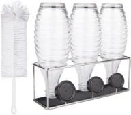 ➡️ stainless steel bottle stand for sodastream terra/fizzi/jet bottles - kxoyjad bottle drying rack логотип