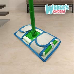 img 2 attached to 🧺 Versatile Set of 3 Weber’s Wonders Prime Mop Pads - Washable, Reusable, Durable - Compatible with Swiffer and ReadyMop Heads