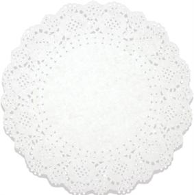 img 4 attached to 🥮 250 Pack of White Lace Doilies - Decorative Round Placemats Bulk Set for Weddings, Table Decoration - Ideal for Cake Display, Desserts, Baked Treats - Table Runner and Cake Box Liners, 10.5 Inch Diameter