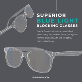 img 2 attached to Компьютерные очки Swanwick Anti Glare для защиты от усталости глаз компьютерные аксессуары и периферийные устройства в очках от блокирования синего света.