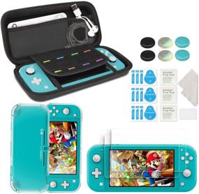 img 4 attached to 🎮 Complete innoAura Accessory Kit for NS Switch Lite: Portable Carry Case, Game Cartridges, TPU Cover, HD Tempered Screen Protectors - Essential Switch Lite Accessories