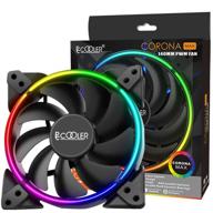 🌙 pccooler pc-m140 rgb led pwm fan, moonlight series with duo-side halo - silentpro 9 fan blade - hydraulic bearing - high performance cooling computer case fan (compatible with pc-3m120 series) logo