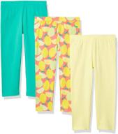 👯 girls' vacation legging 3-pack by amazon essentials: stylish and comfortable clothing option logo